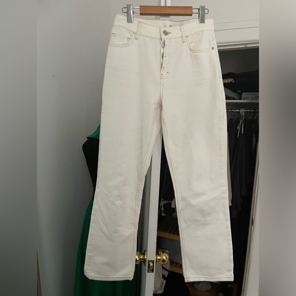 MANGO 100% cotton white jeans - Picture 1 of 4